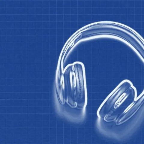 Blueprint effect on a product photo