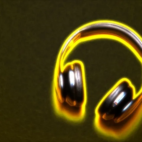 Neon Edges effect on a product photo